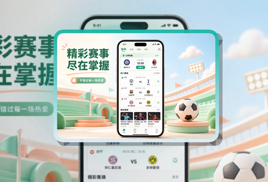 移动观赛入口 · 比赛信息入口 · 移动查看更省时间界面展示